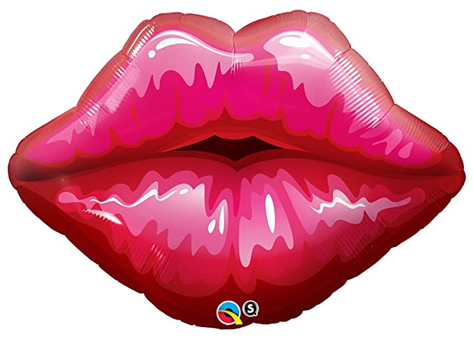 Jumbo Kissy Lips Shaped Balloon