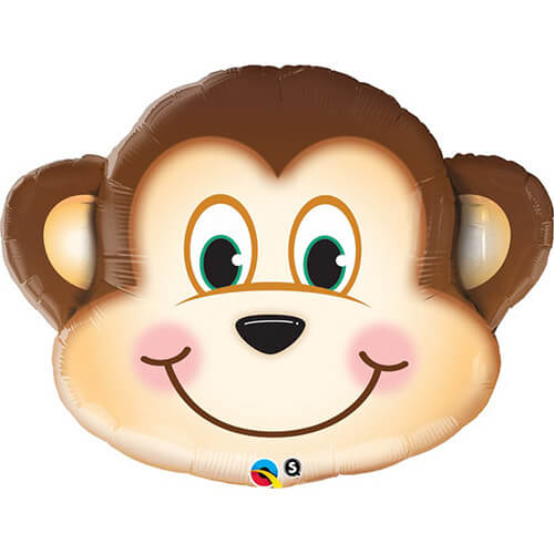 Party Balloon 35" Mischievous Monkey Foil Balloon