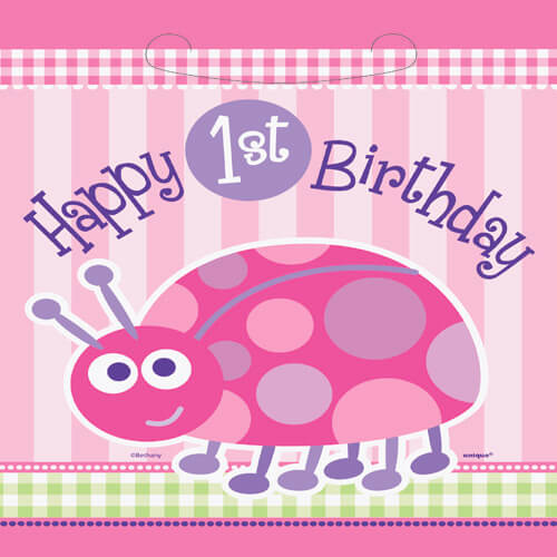 Party Balloon 1st Birthday Ladybug Lootbags 