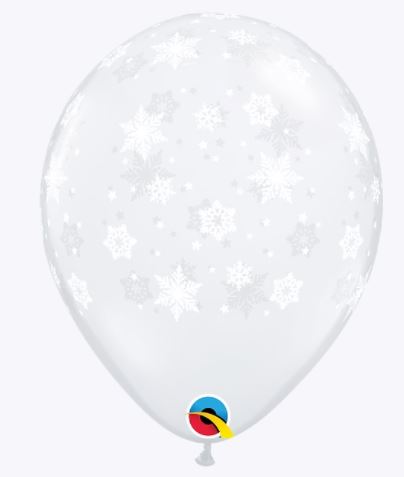 Party Balloon 11 Inch Snowflakes Balloons -50CT