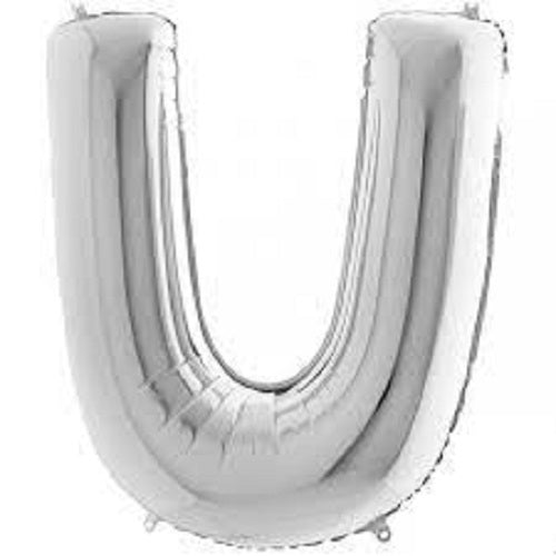 40" Silver Letter (U) Foil Balloon 