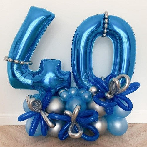 Happy 40th Birthday Balloons Bouquet