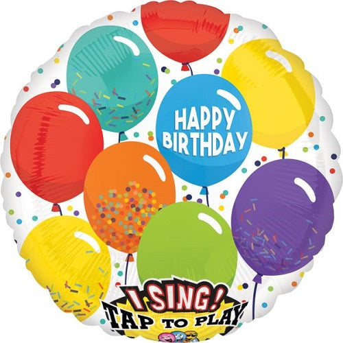 Happy Birthday Singing balloon Super Shape 28" Foil Balloon 