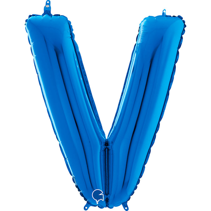 40" Blue Letter (V) Foil Balloon 