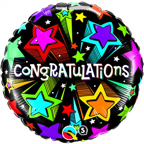 Party Balloon 18" Congratulation Shooting Star Foil Balloon