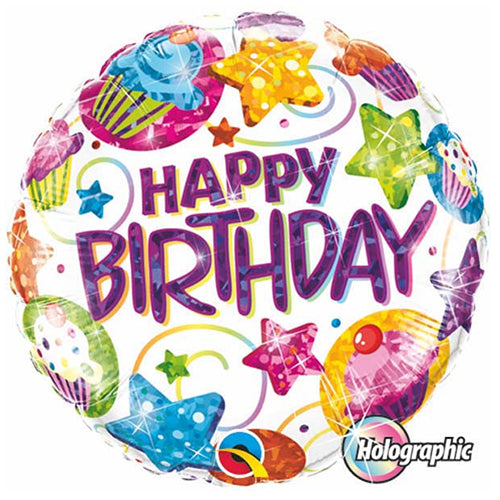 Party Balloon 18" Birthday Dazzling Sweets Foil Balloon