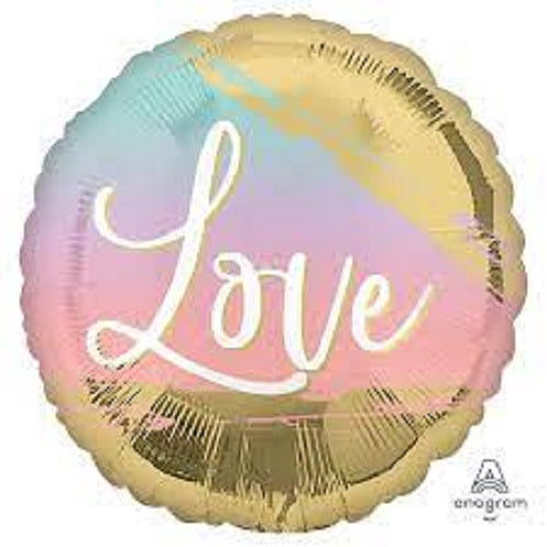 Love Round Shape 18" Foil Balloon 