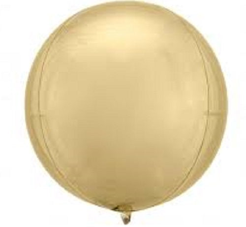 Party Balloon 15" ORBZ White Gold Foil Balloon 