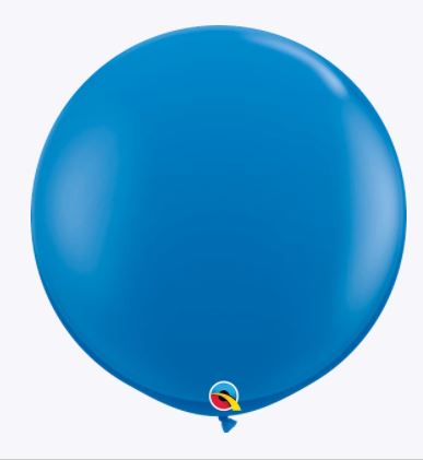Party Balloon 3FT Dark Blue Decoration Latex Balloon-2CT