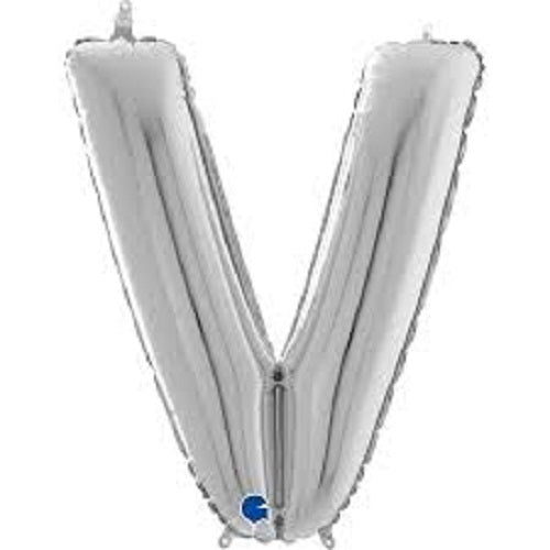 40" Silver Letter (V) Foil Balloon 