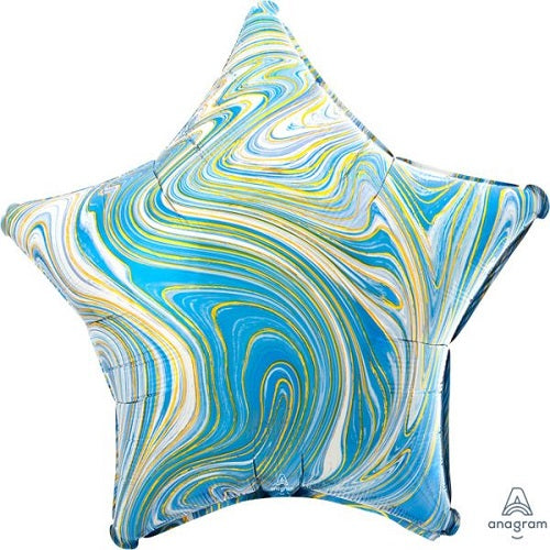 Marblez Blue 18" Foil Balloon 
