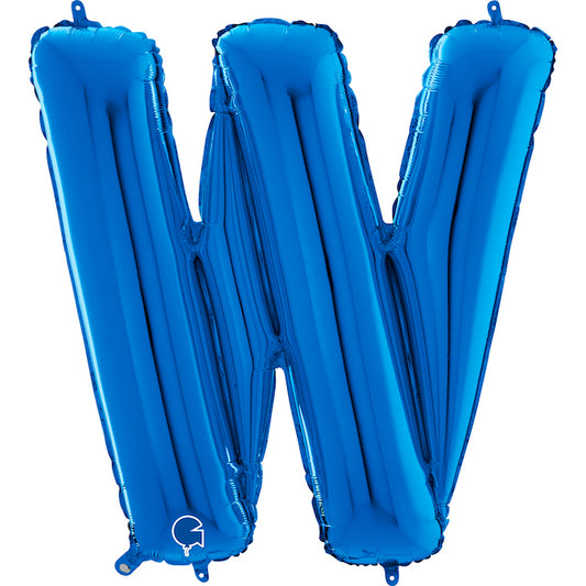40" Blue Letter (W) Foil Balloon 