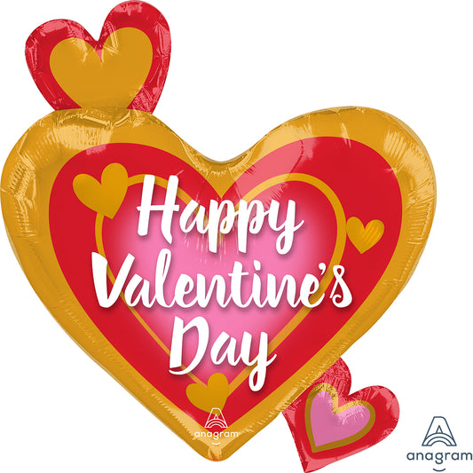 Happy Valentine Day Heart Standard Shape 