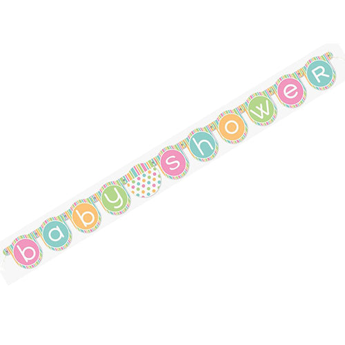 Party Balloons Pastel Jointed 7 Feet Banner 