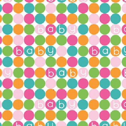 Party Balloons Pastel Baby Gift Wrap