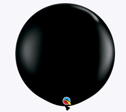 Party Balloon 3 Feet Onxy Black Latex Balloon