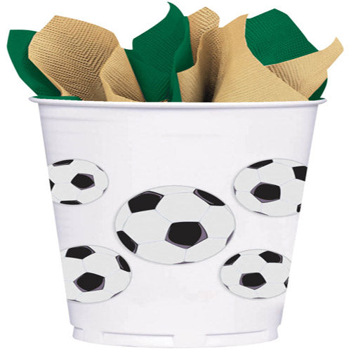 Party Balloon 14Oz Plastic Cup Soccer Fan 8Ct.
