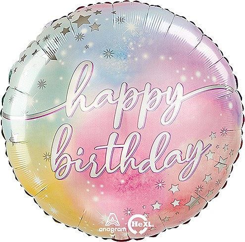 Happy Bithday Round shape 28" Foil Balloon 