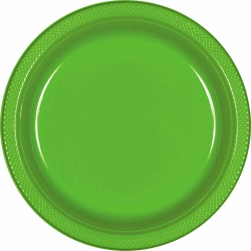 Party Balloons- 10.25" Kiwi Plastic Plates