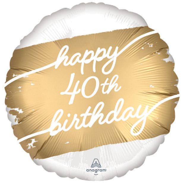 Happy 40th Birthday 18" Foil Balloon 