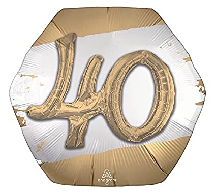 Multi balloon 40th  Birthday  30" Foil Balloon 