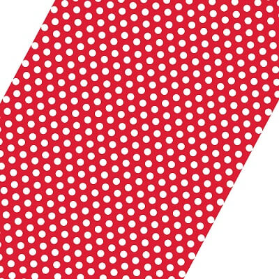 Party Balloons Red Dot Gift Wrap 