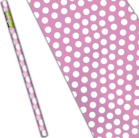 Party Balloons Baby Pink Dot Gift Wrap 