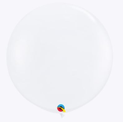 Party Balloon 3FT Diamond Clear Latex Balloon-2CT