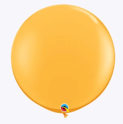 Party Balloon 3FT Goldenrod  Latex Balloons -2CT