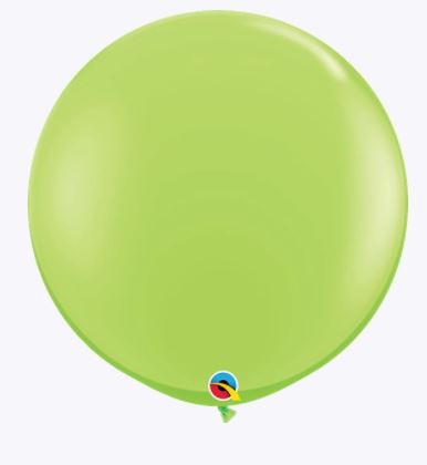 Party Balloon 3FT Lime Green Latex Balloon-2CT