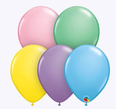 Party Balloon 11 Inch Pastel Assortment Latex Balloons -100CT
