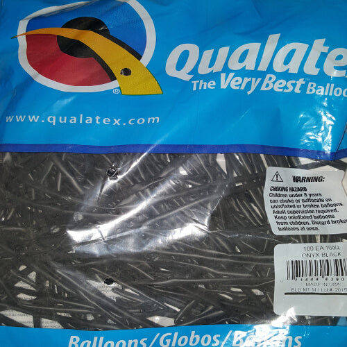 Party Balloon 160 Q Onxy Black Latex Balloon