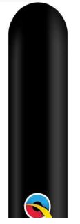 Party Balloon 260Q ONXY Black Latex Balloons-100CT