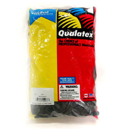 Party Balloon 350 Q Onxy Black Latex Balloon