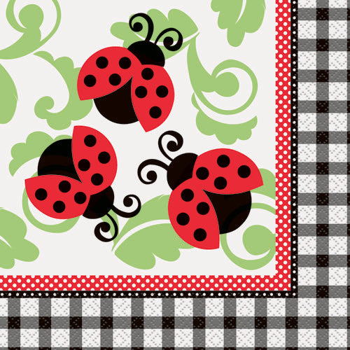 Lively Ladybugs Luncheon Napkins 16 Ct