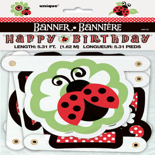 Party Balloon Lively Ladybug Birthday Decoration Large Banner