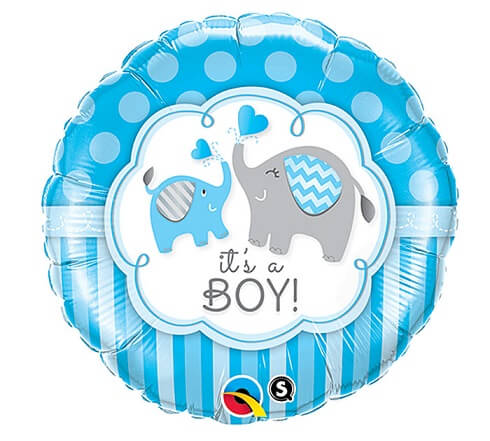 Party Balloon 18" It's A Boy Elephant Foil Balloon