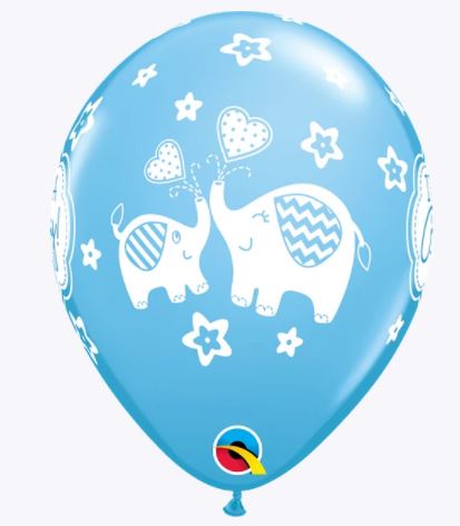 Party Balloon 11" It'S A Boy Elephants Latex Balloon-50CT