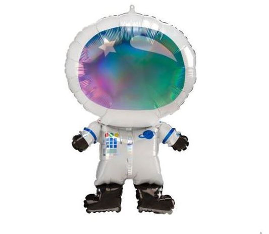 30" Iridescent Astronaut SuperShape Foil Balloon