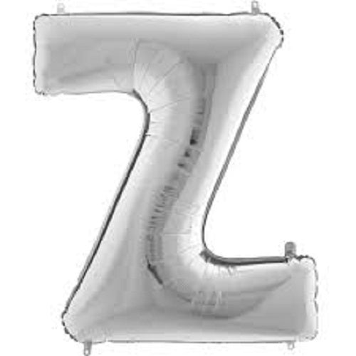 40" Silver Letter (Z) Foil Balloon 