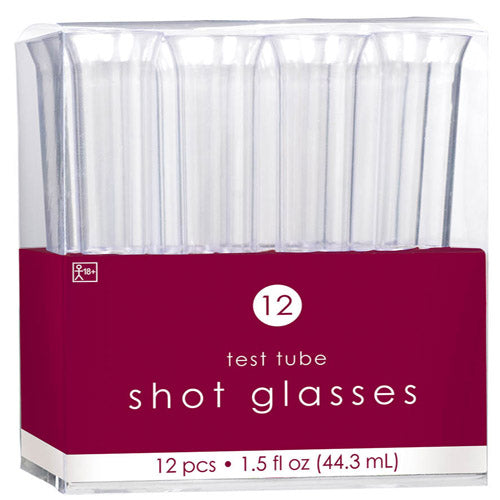 Party Balloons Test Tube Shot Glasses
