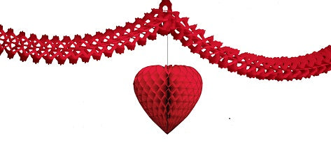 Party Balloons 3D Heart Garland Decoration 720 Centimeter