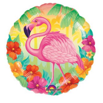 Flamingo Beach ? Luau Jungle Safari 18" Balloon