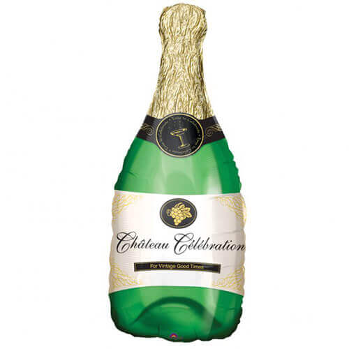 Balloons Party Celebrate 36" Champagne Bottle Foil Balloon P30