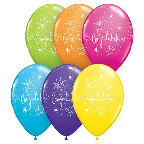 Party Balloon 11" Congratulations Elegant Ltx