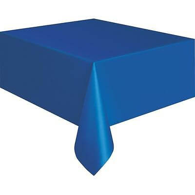 1  Royal Blue Plastic Tablecover