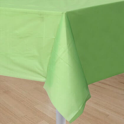 Party Balloon Lime Green Plastic Tablecover 