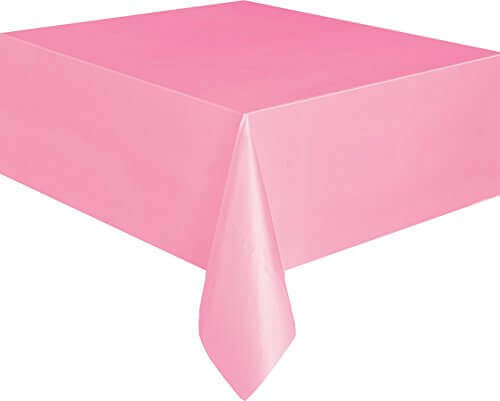 Party Balloon Pink Plastic Tablecover 