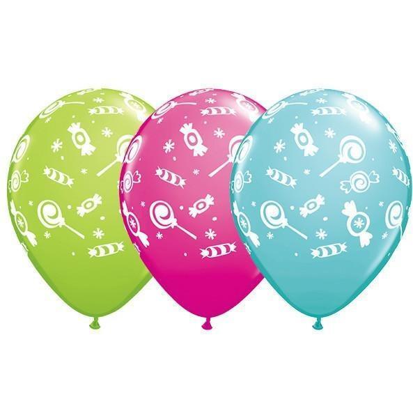 Party Balloon 11" Candies A Round Latex Balloon-50CT