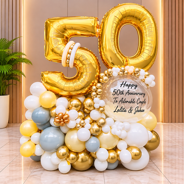Happy 50th Birthday Balloons Bouquets